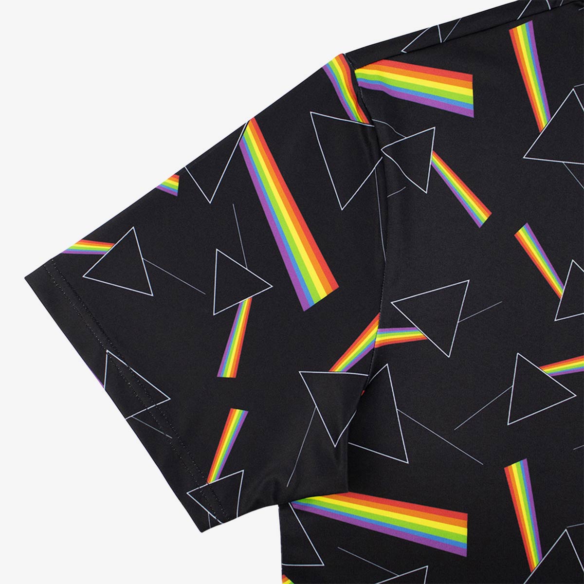 Pink Floyd Dark Side All-Over Prism Polo in Black image number 4