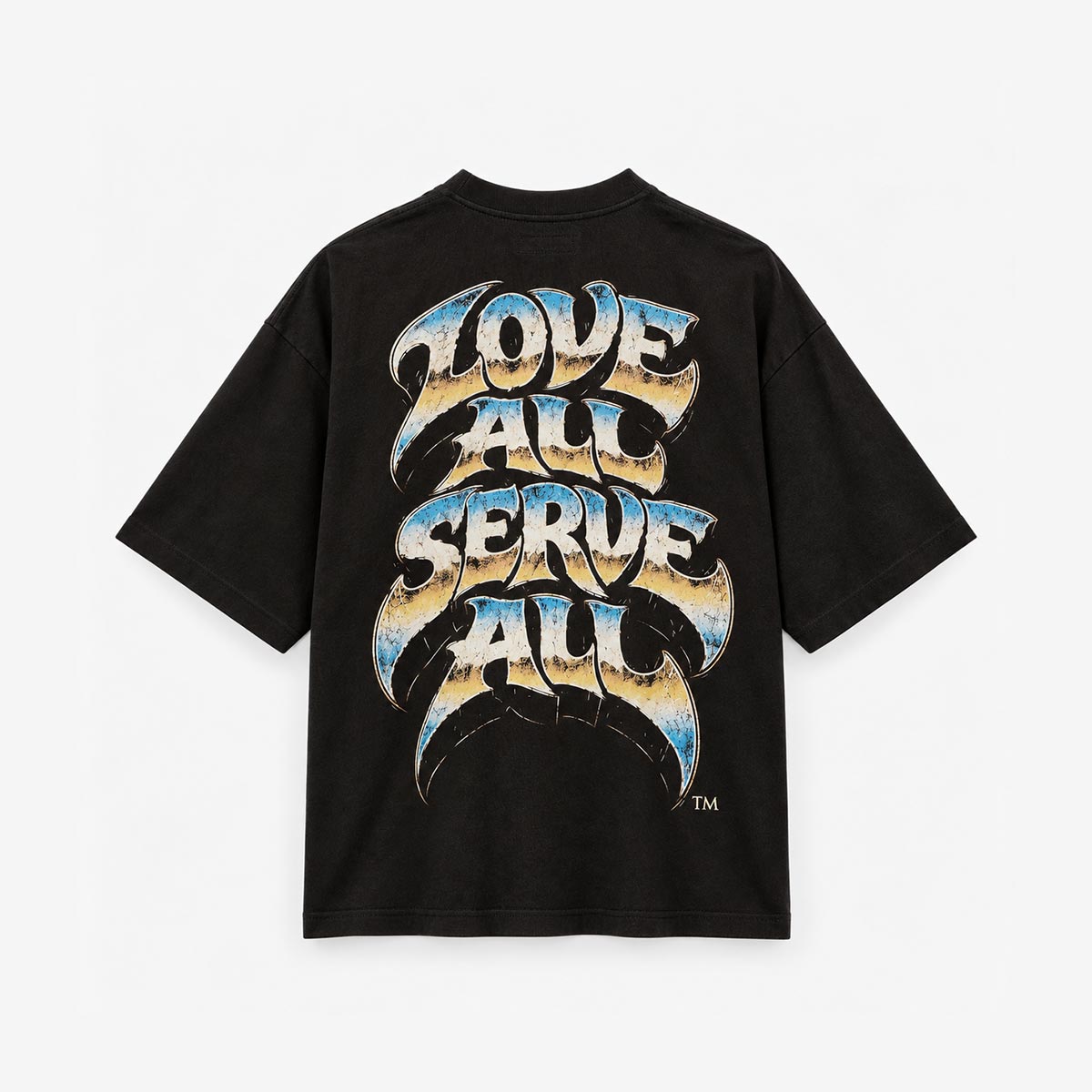 Hard Rock x Cult Skull Snake Boxy Oversized Tee in Charcoal image number 4