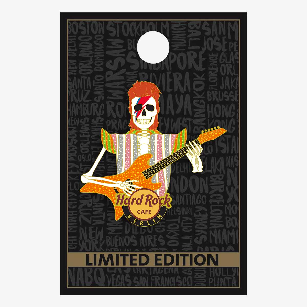 Limited Edition Berlin Lightning Skull Pin image number 2