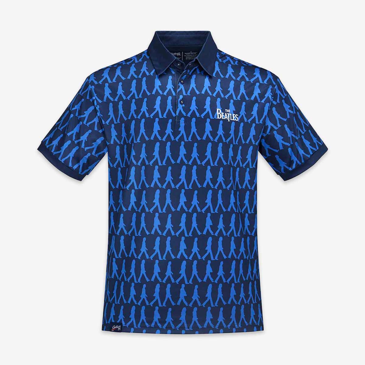 The Beatles Abbey Road Dry Fit Polo In Navy image number 1