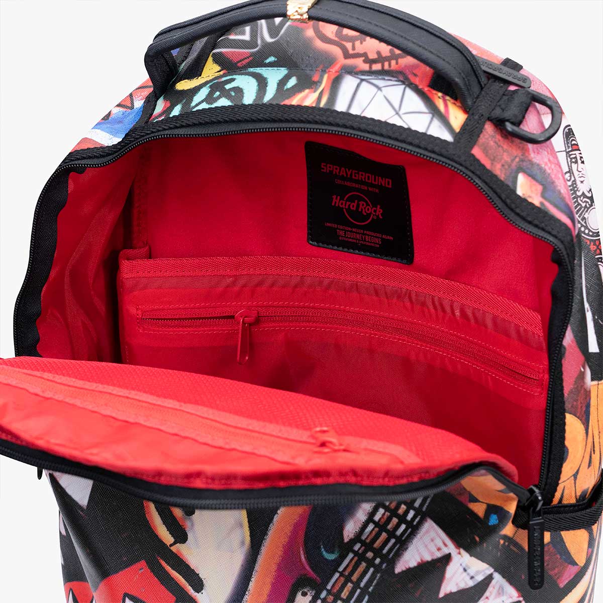 Hard Rock  X Sprayground Graffiti Backpack image number 7