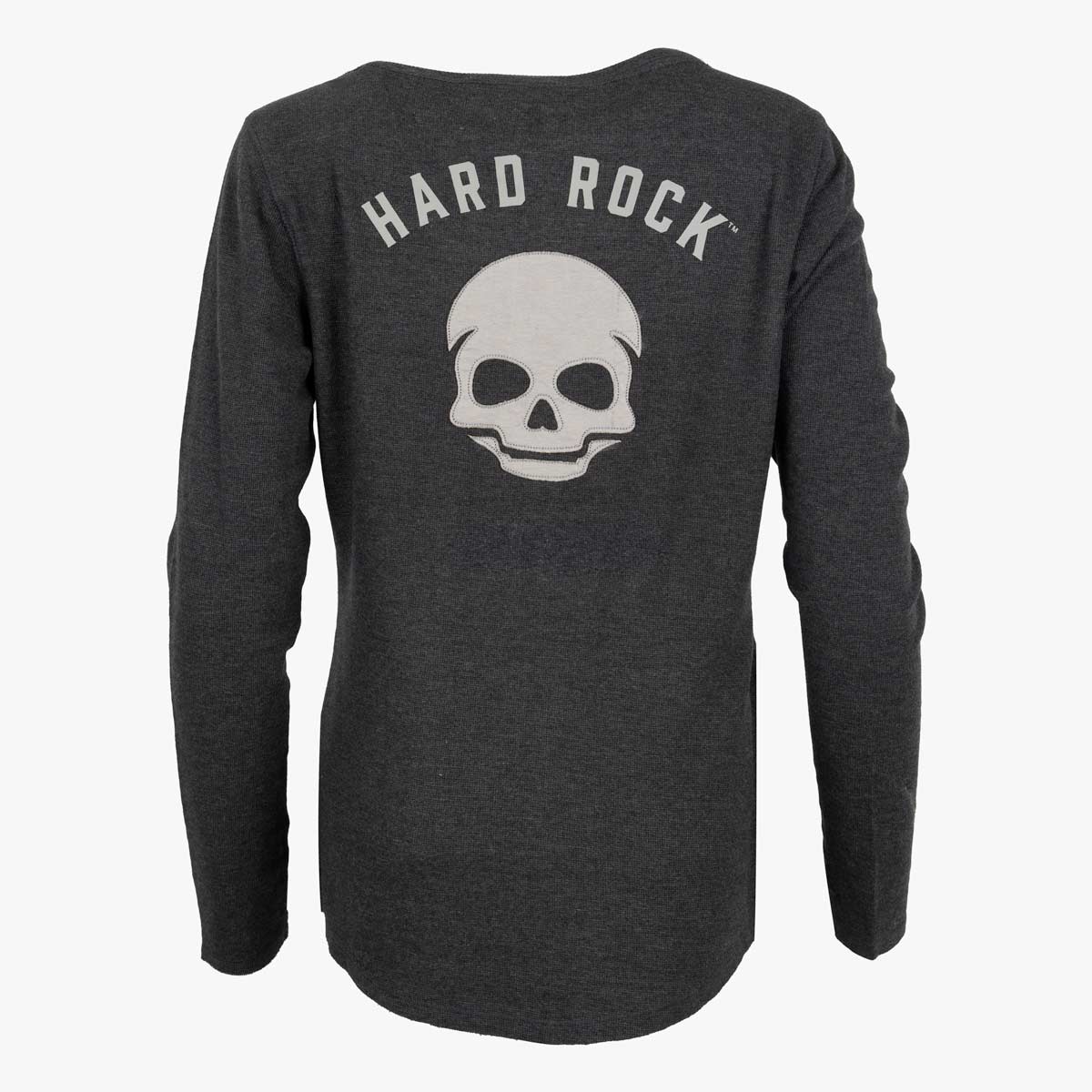 Guitar Company Lace Up Skull Thermal in Black with Skull Design image number 1