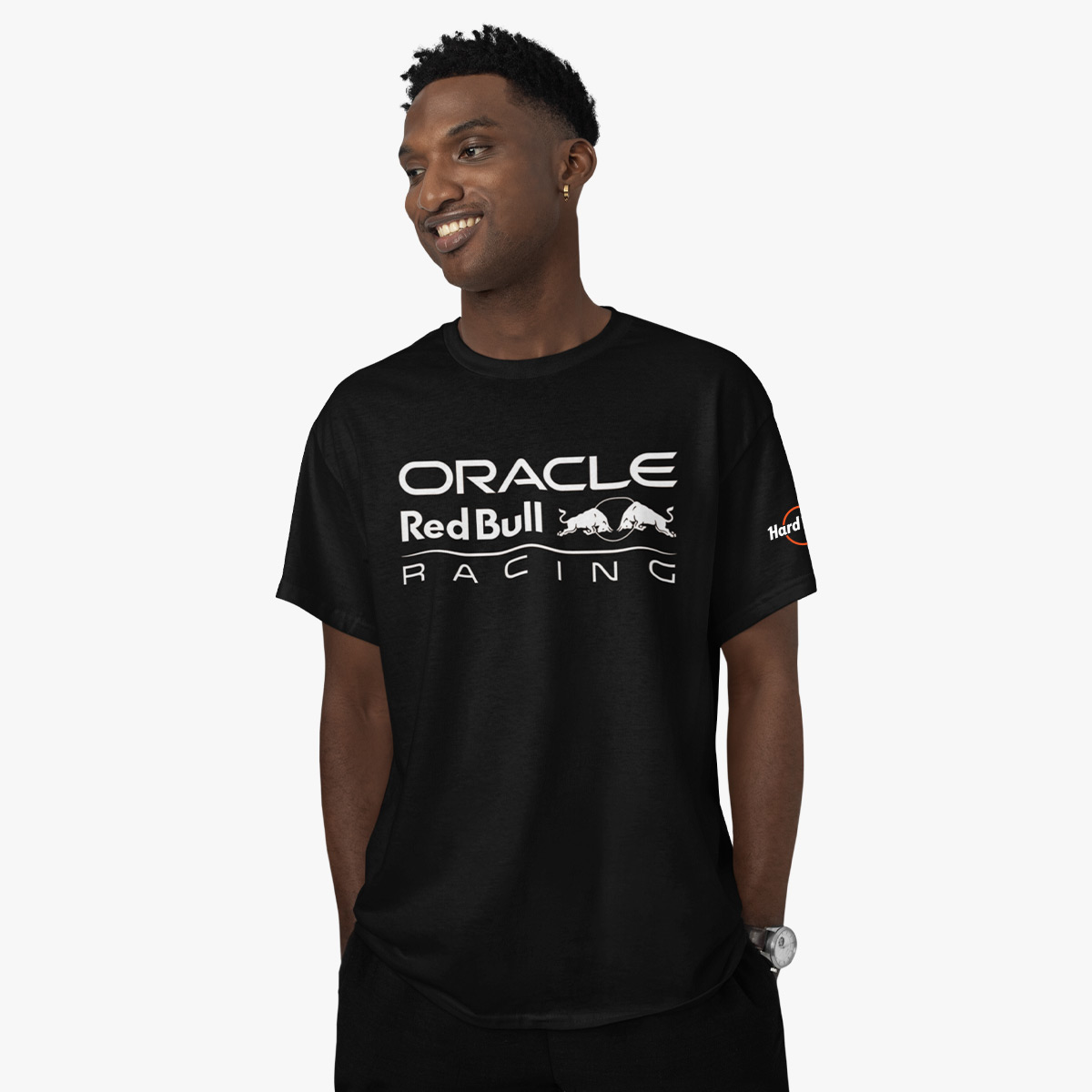 Oracle Red Bull Racing F1 Big Logo Tee in Black image number 1