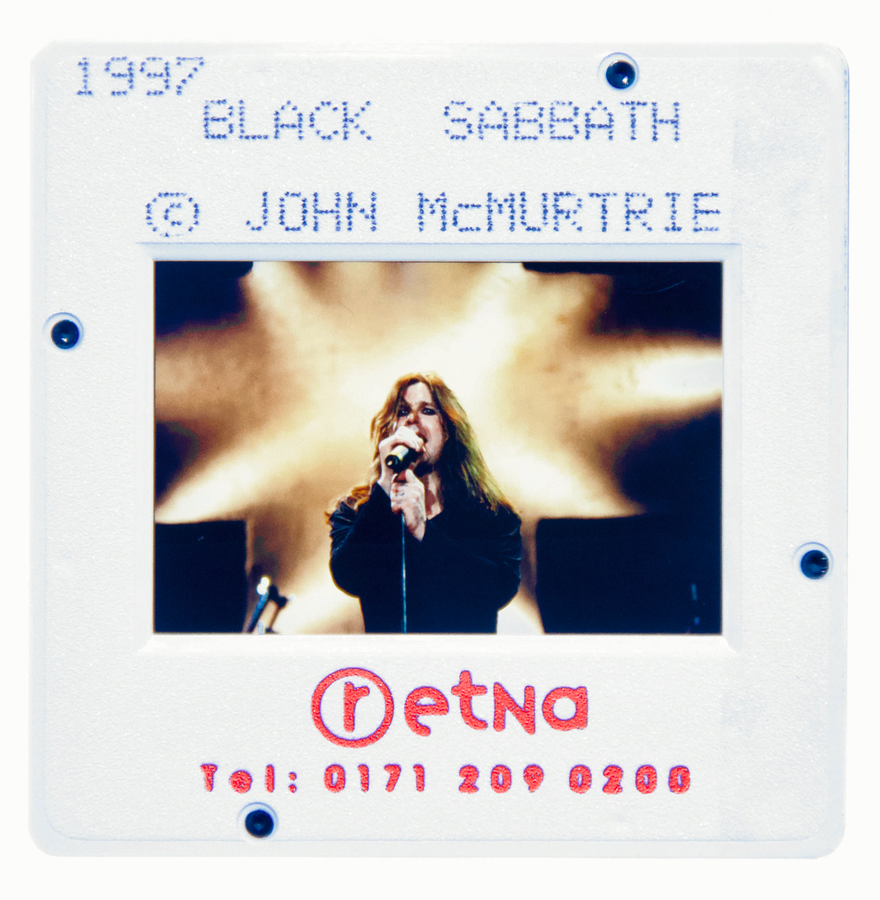 Black Sabbath Original 35MM Photograph in Boxed Acrylic Case image number 1