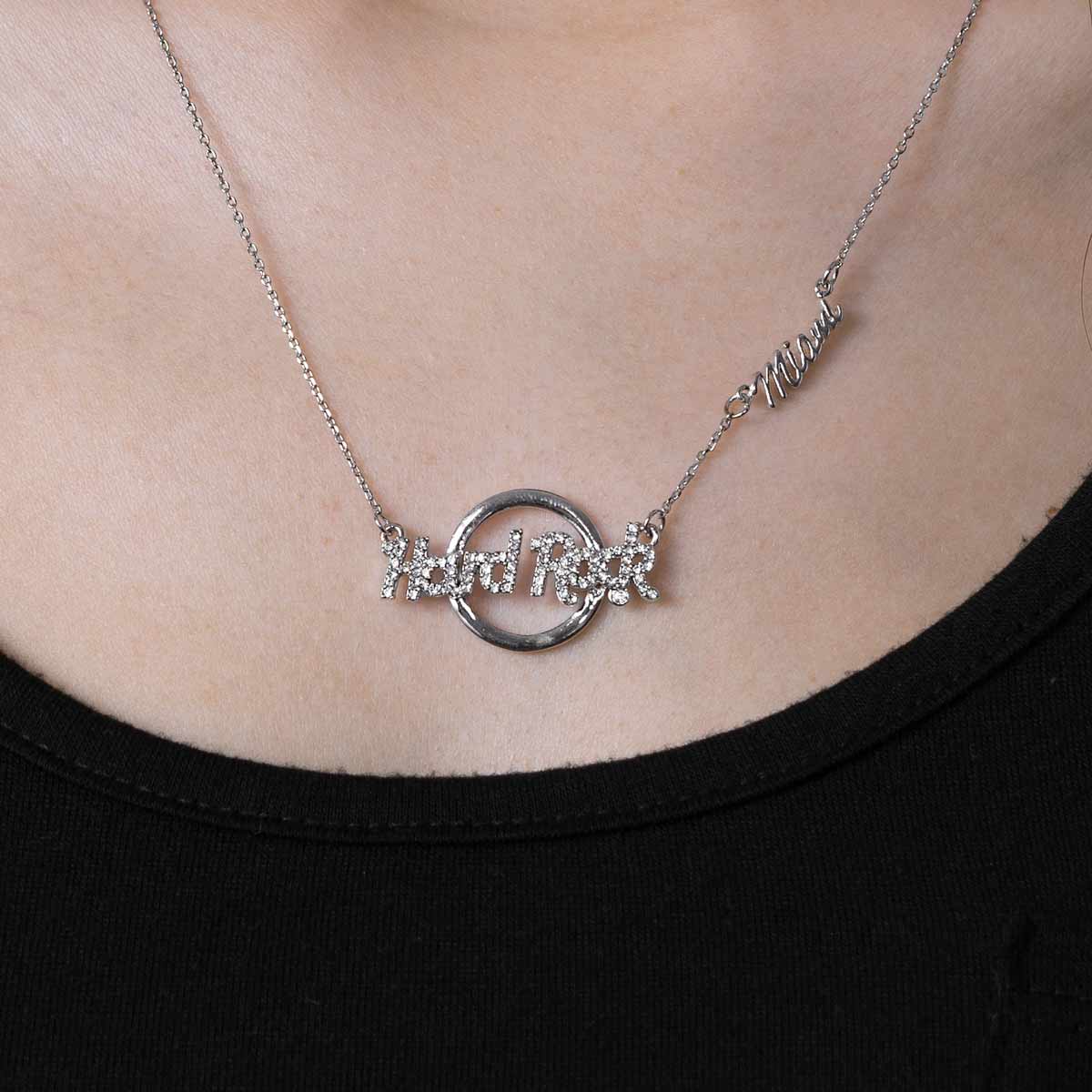 Silver Logo Pendant Necklace image number 2