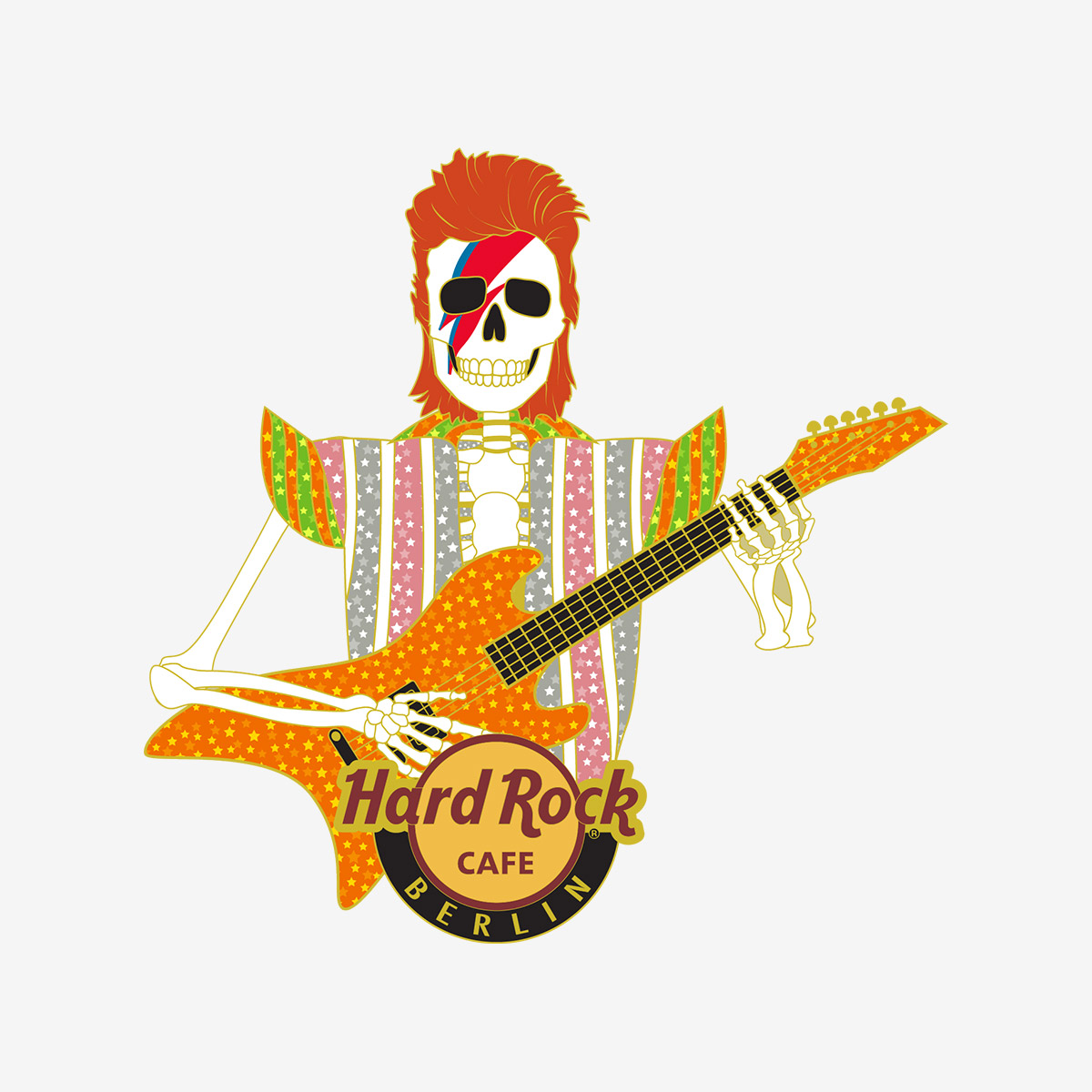 Limited Edition Berlin Lightning Skull Pin image number 1