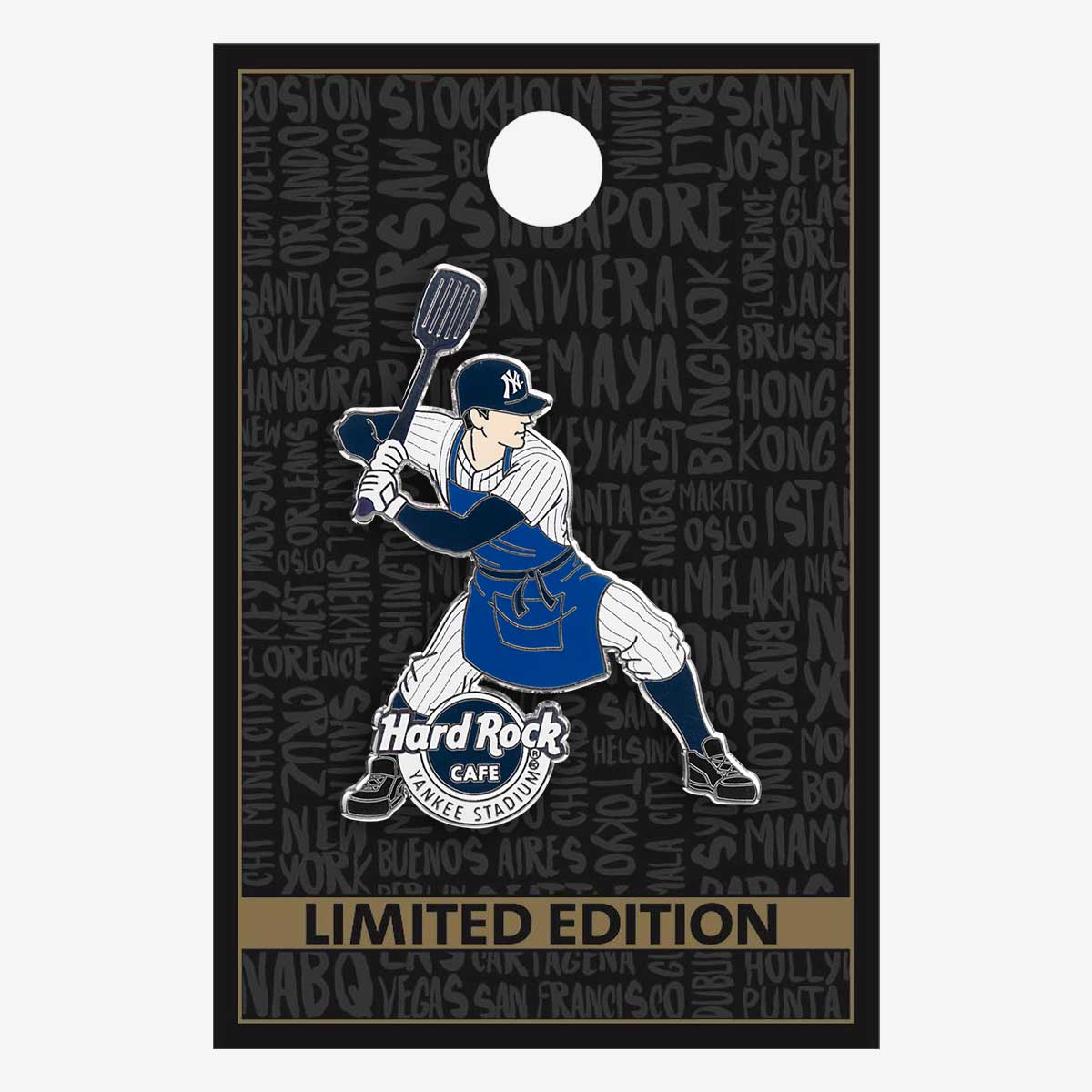 Limited Edition Yankee Stadium Chef Batter Pin image number 2