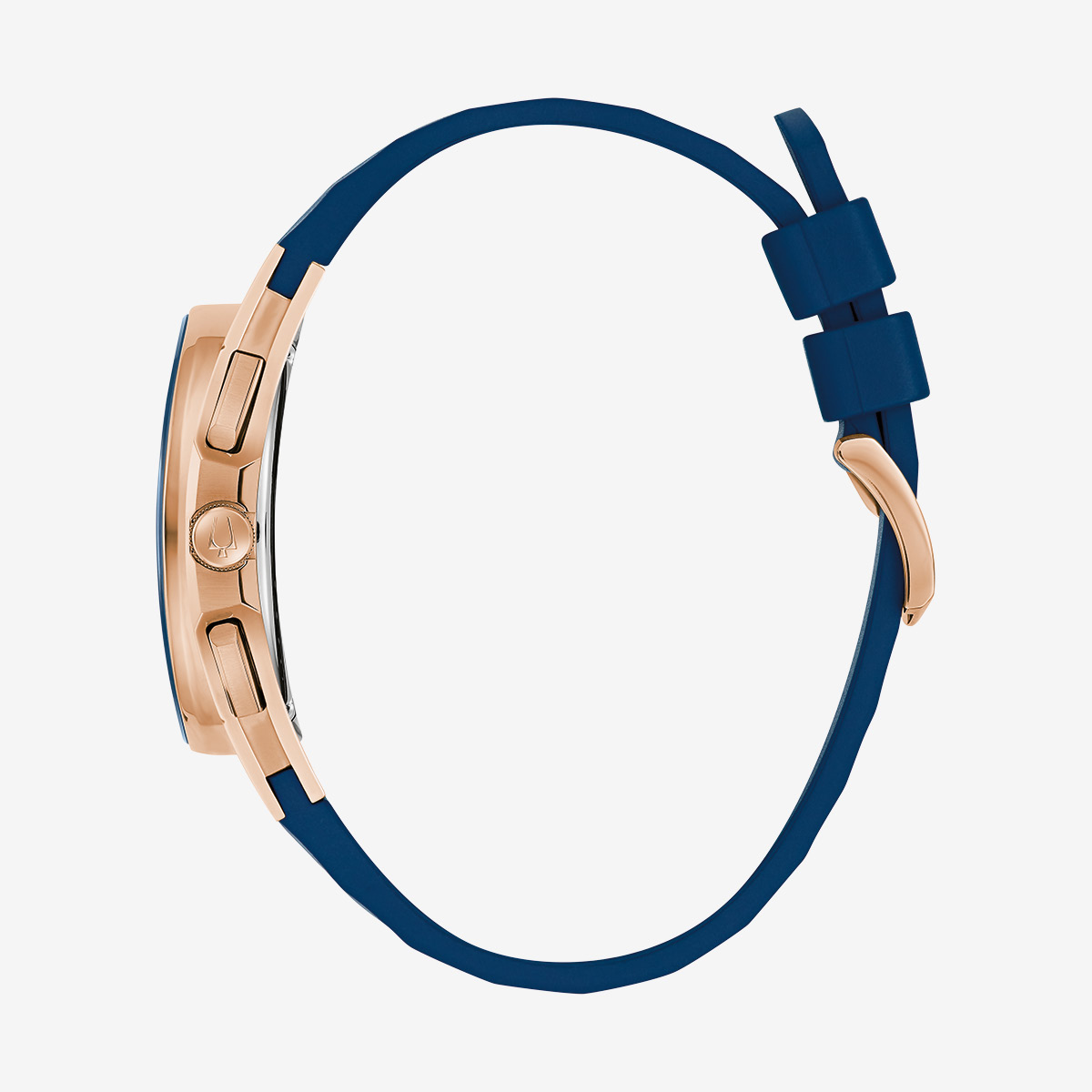 Bulova Marc Anthony CURV Rose-Gold Blue Chronograph image number 3