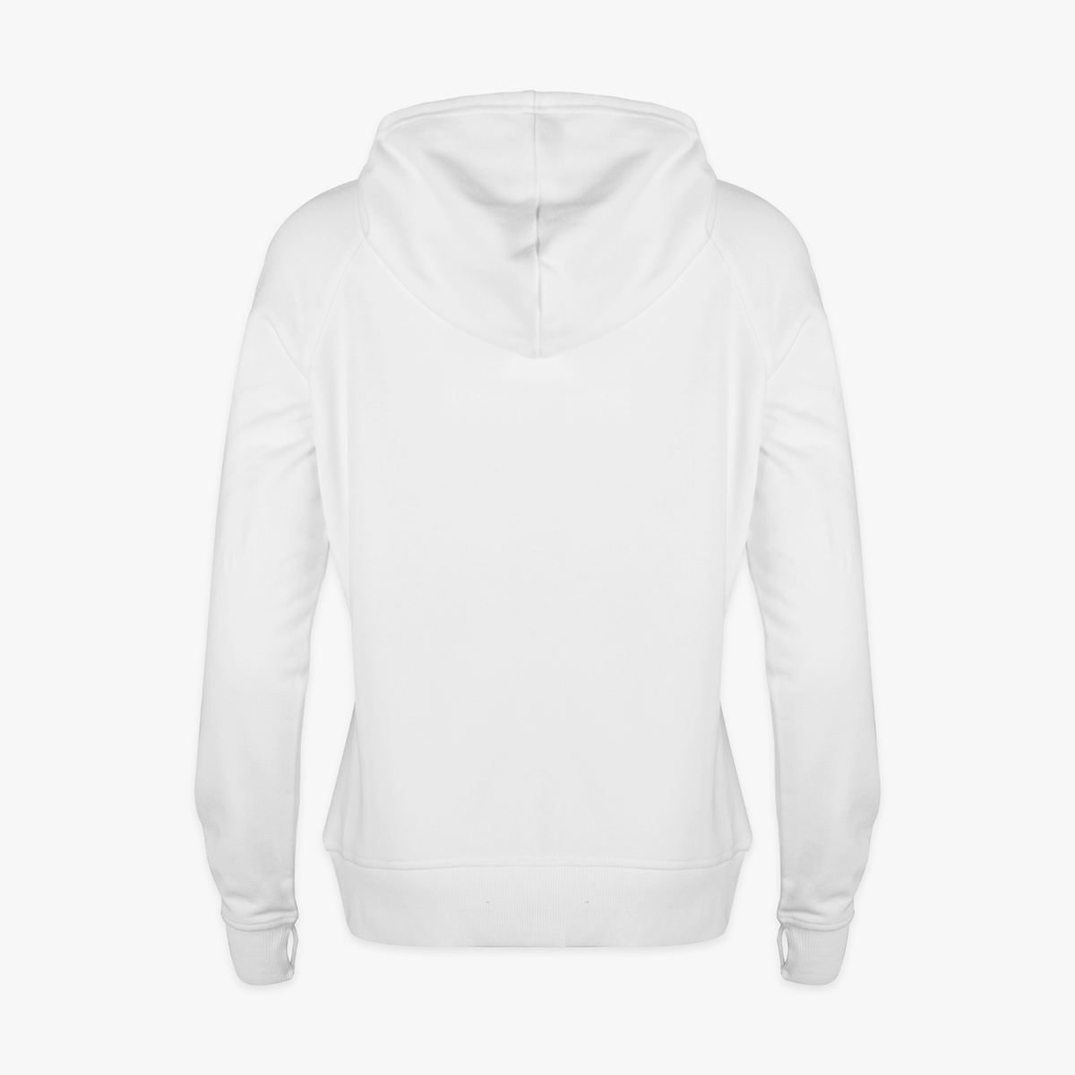 Women's Casino Half Zip White Hoodie image number 2