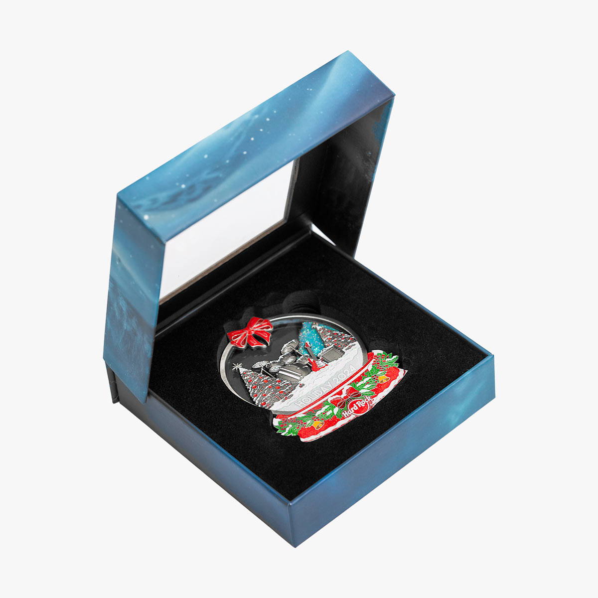 Jumbo Holiday Snow Globe 3D Pin image number 4