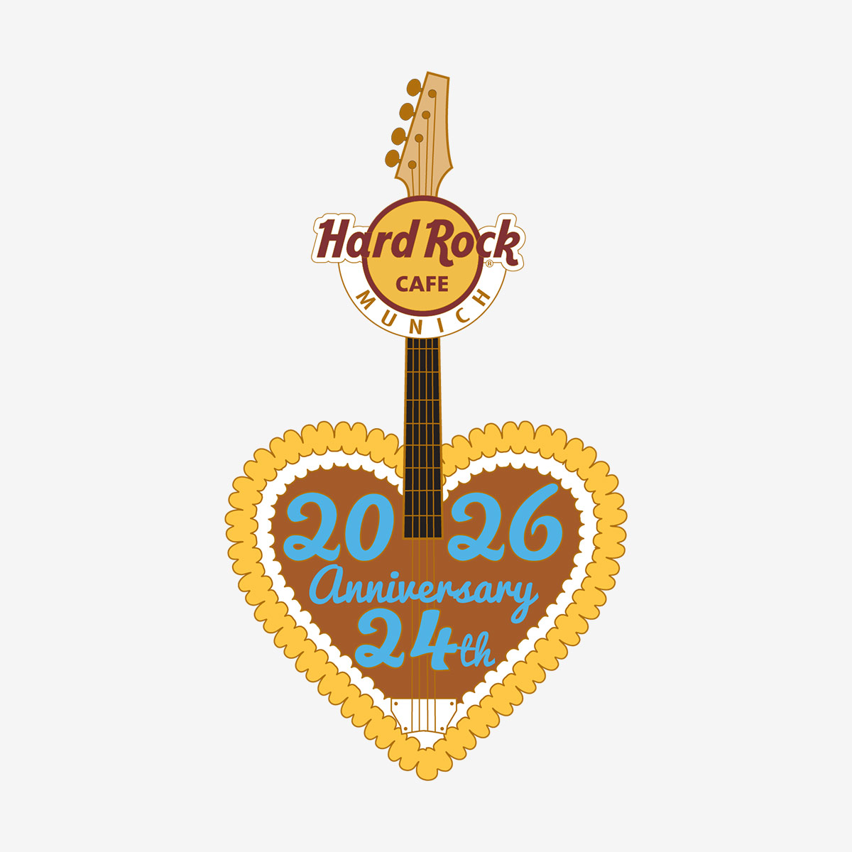 Limited Edition Munich Lebkuchen Anniversary Guitar 2026 Pin image number 1