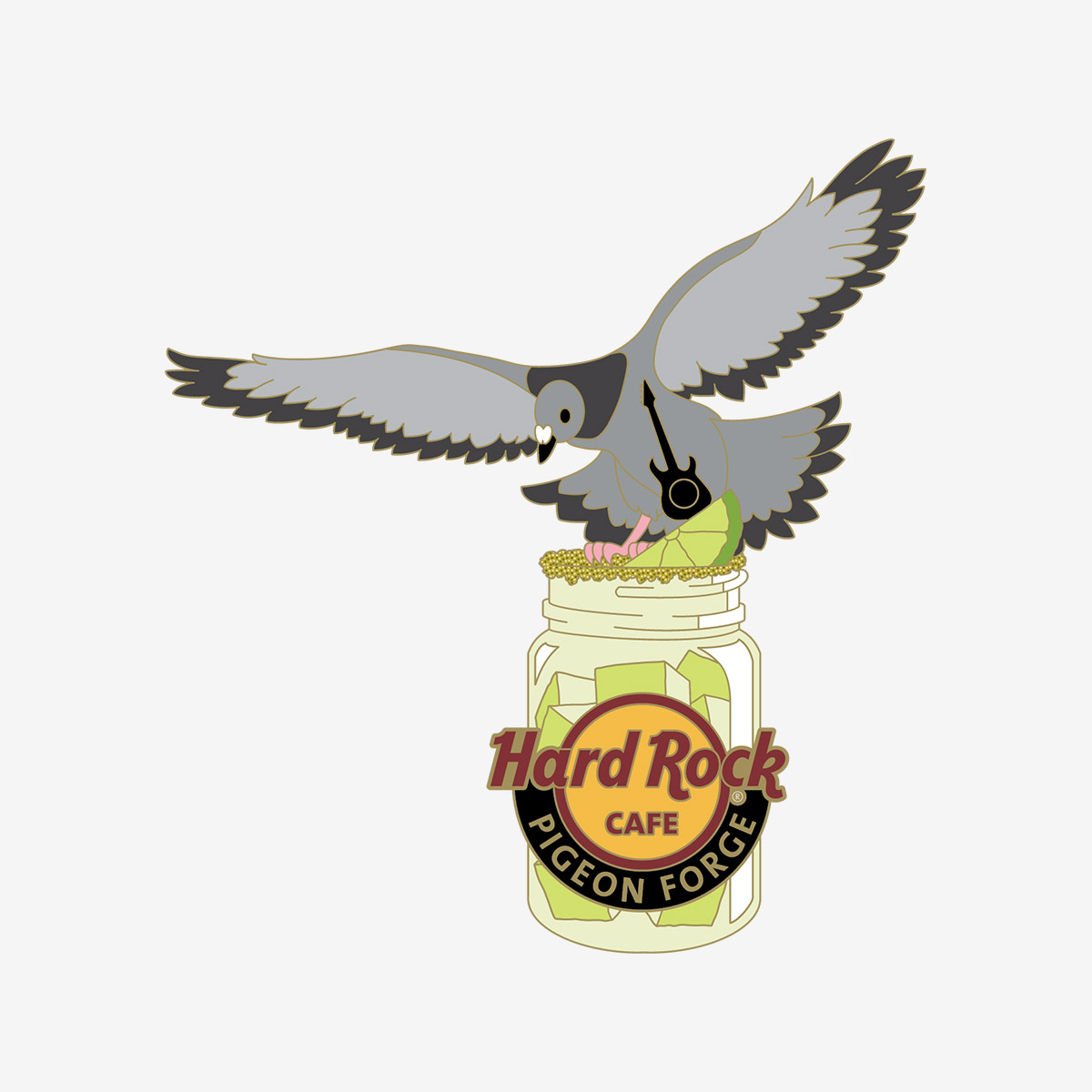 Limited Edition Pigeon Forge Party Pigeon Pin image number 1
