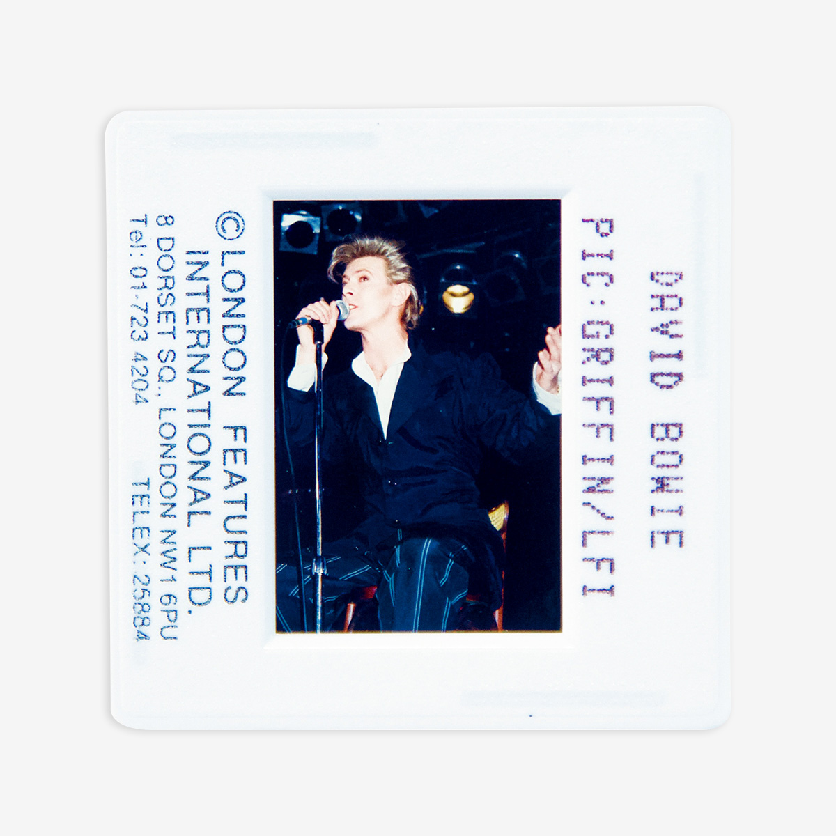 David Bowie Boxed Original 35MM Photgraph in Acrylic Case image number 1