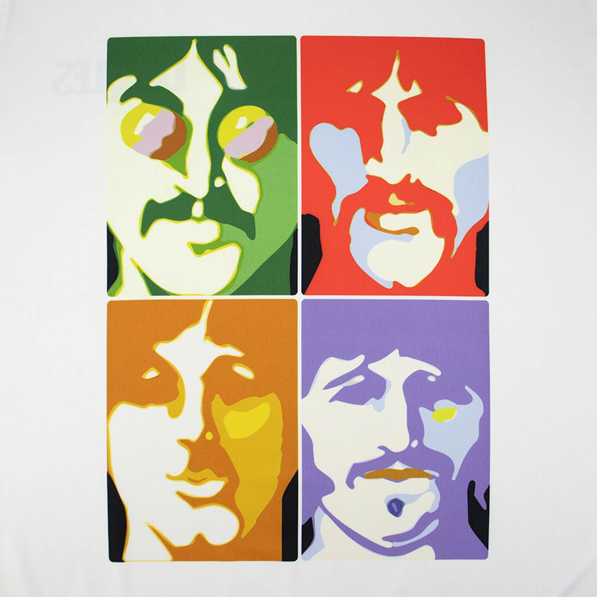 The Beatles Portrait UPF Hoodie in White image number 4