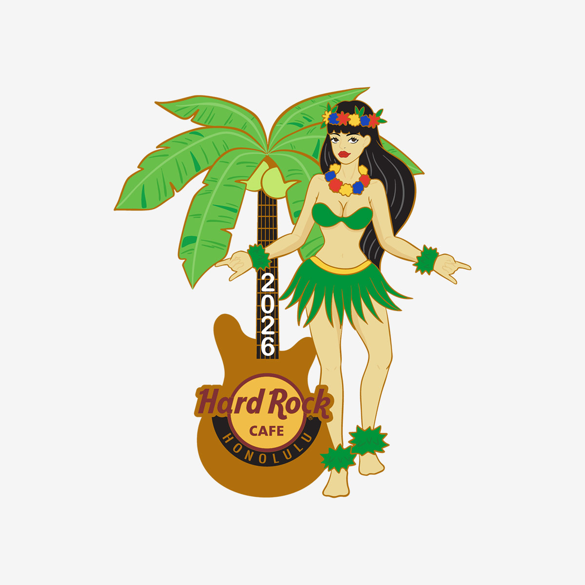 Limited Edition Honolulu Hula Kane 2026 Pin image number 1