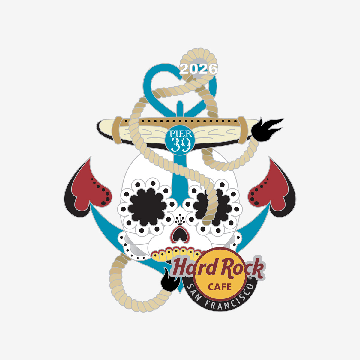 Limited Edition San Francisco 2026 Anchor Seal Pin image number 1