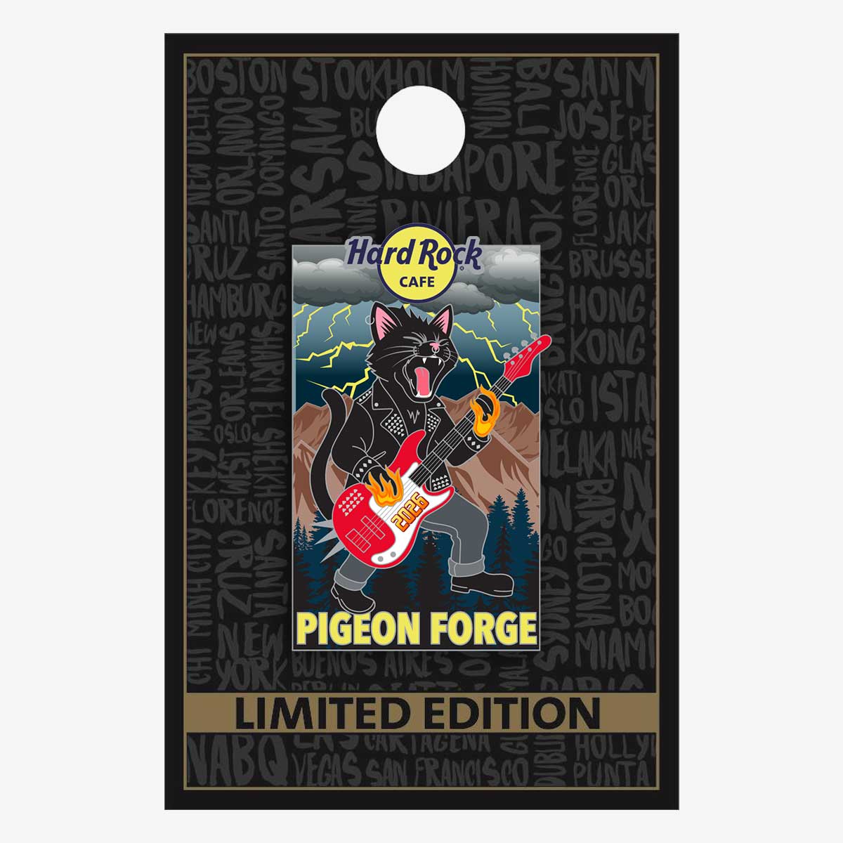 Limited Edition Pigeon Forge 2026 Feline Fury Pin image number 2