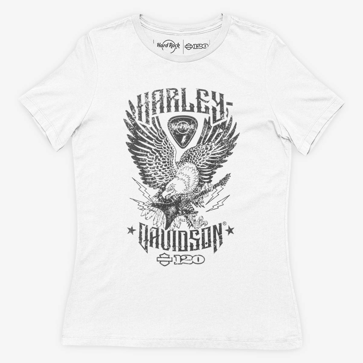 Harley Davidson Ladies Slim Fit Tee Shirt in White image number 2