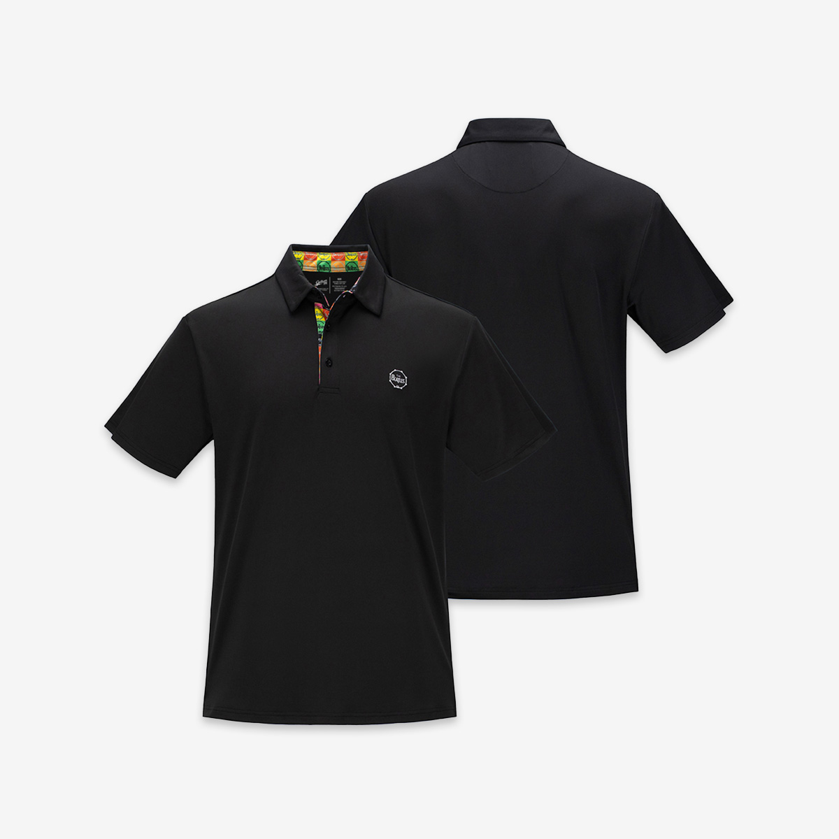 The Beatles Dry Fit Polo in Black image number 2