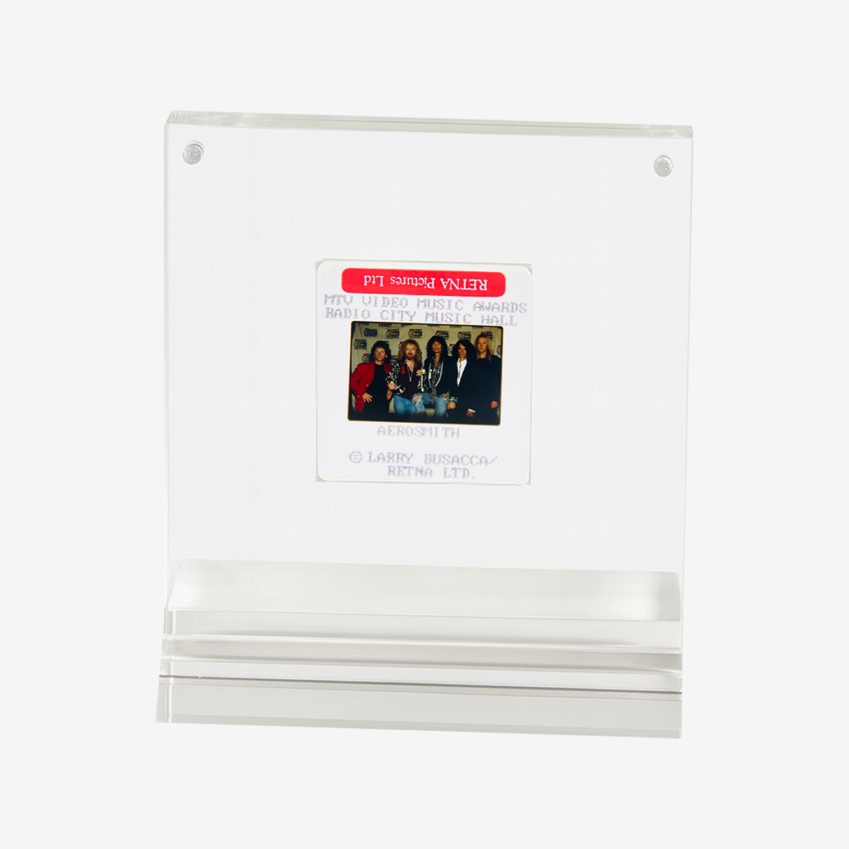 Aerosmith Boxed Original Acrylic 35MM Photograph in Acrylic Case image number 2