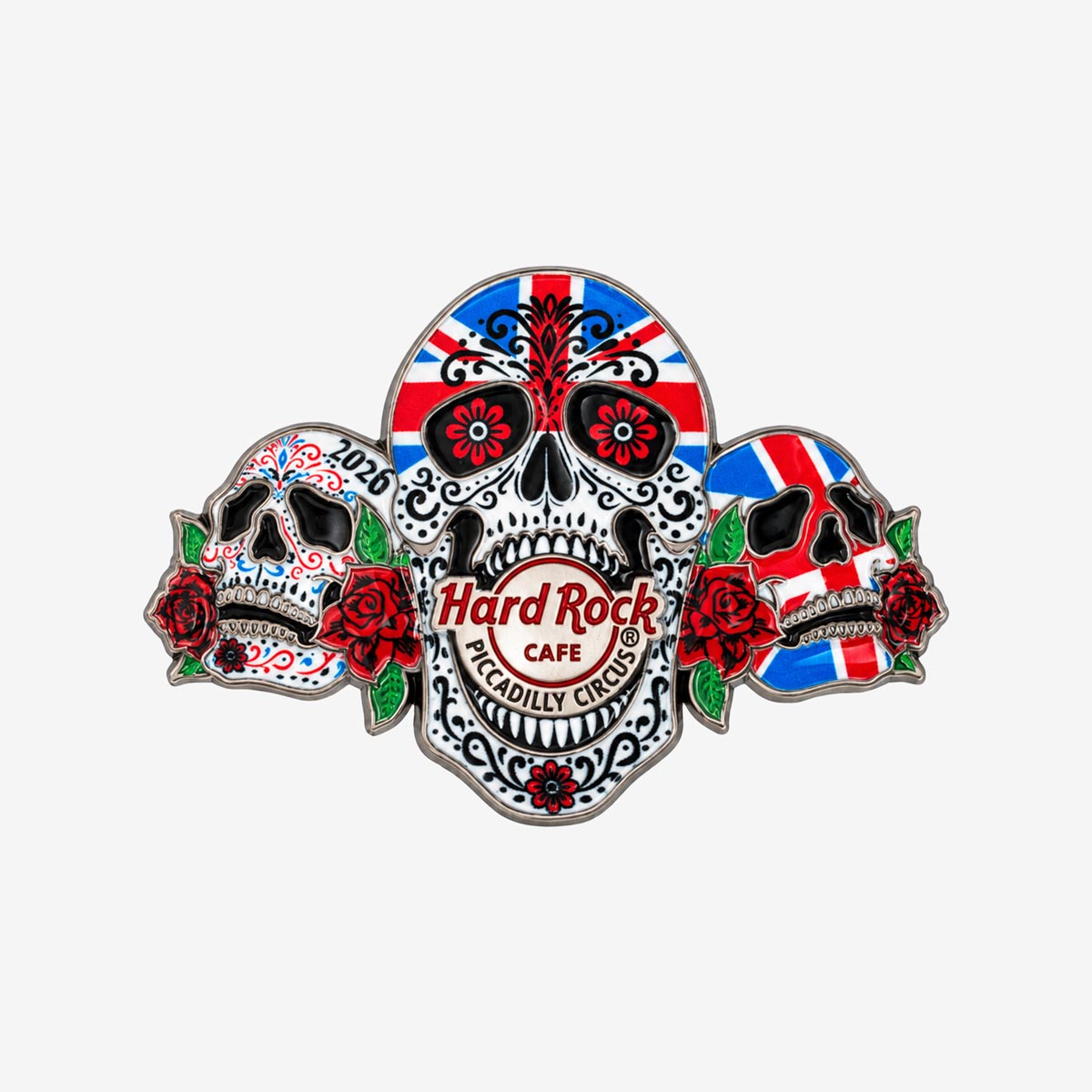 Limited Edition Piccadilly Circus Sugar Skulls 2026 Pin image number 1