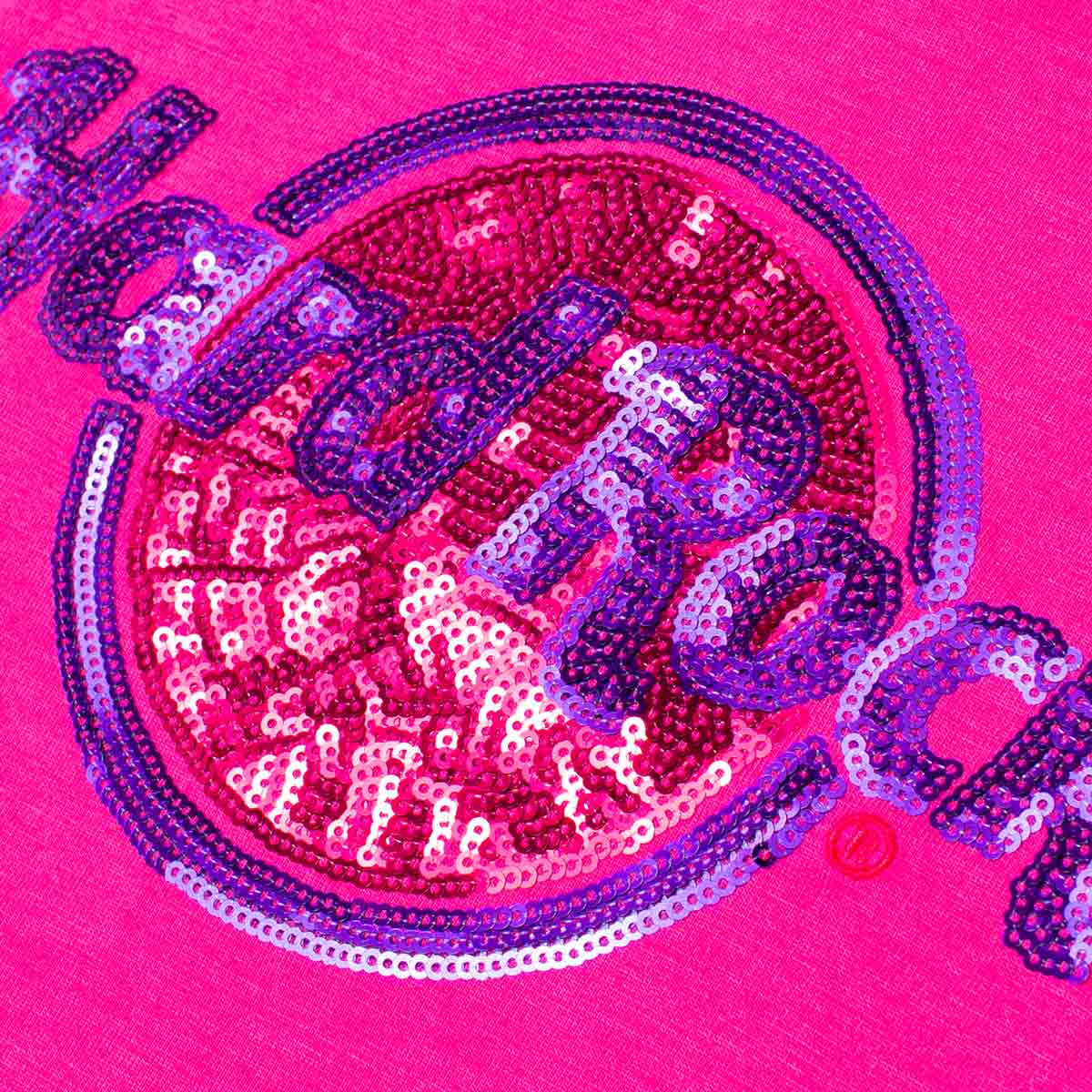 Hard Rock Sequins Logo V-neck Shortsleeve T-Shirt image number 2