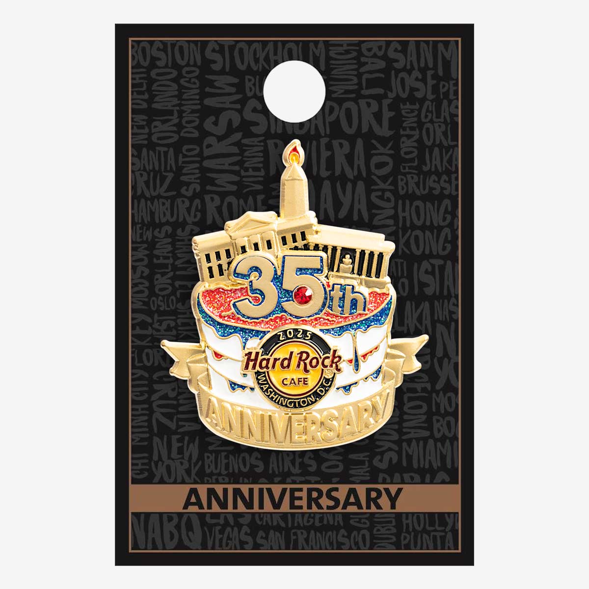 Limited Edition Washington, D.C. 35th Anniversary Pin image number 2