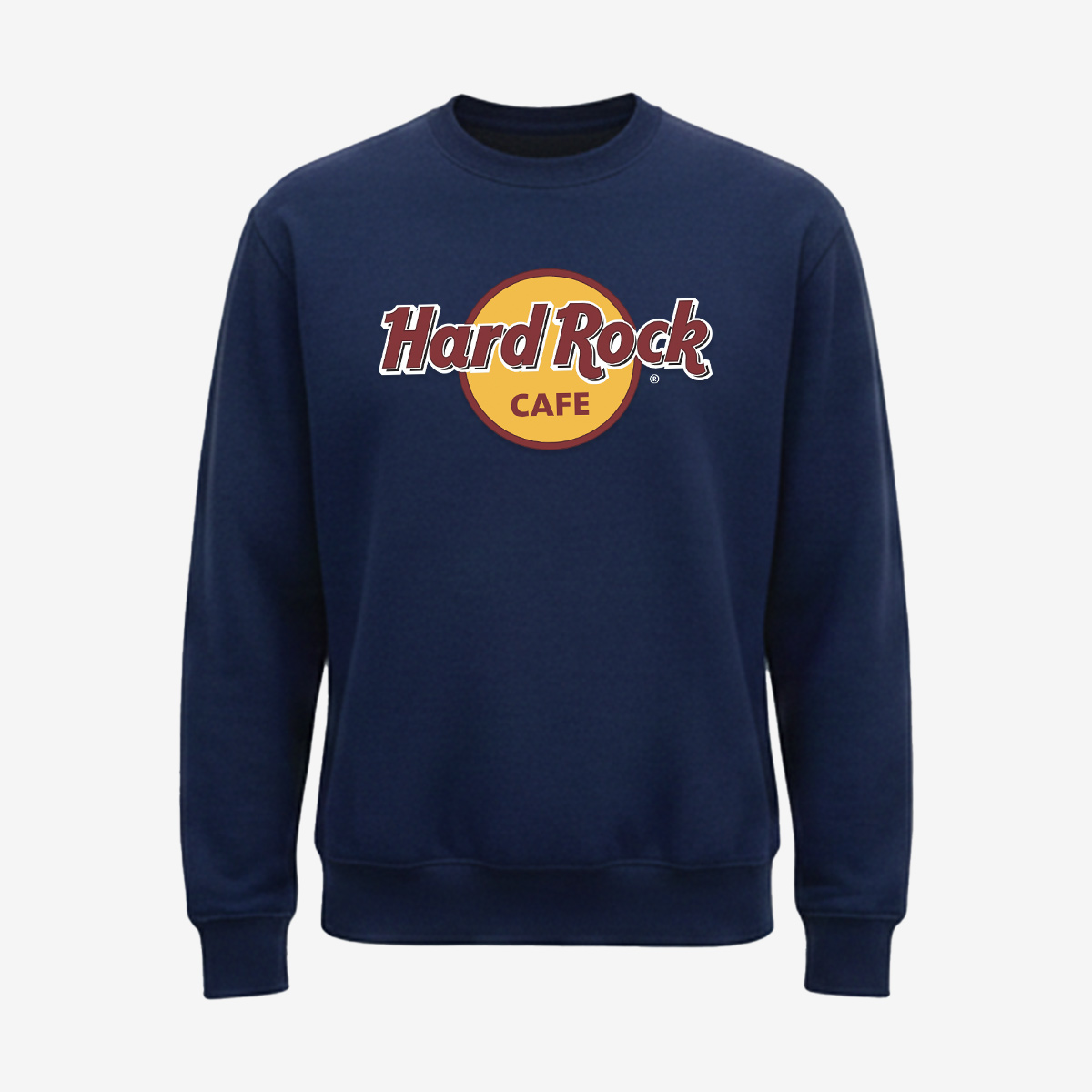 Adult Fit Classic Logo Crewneck Fleece Pullover in Navy image number 1