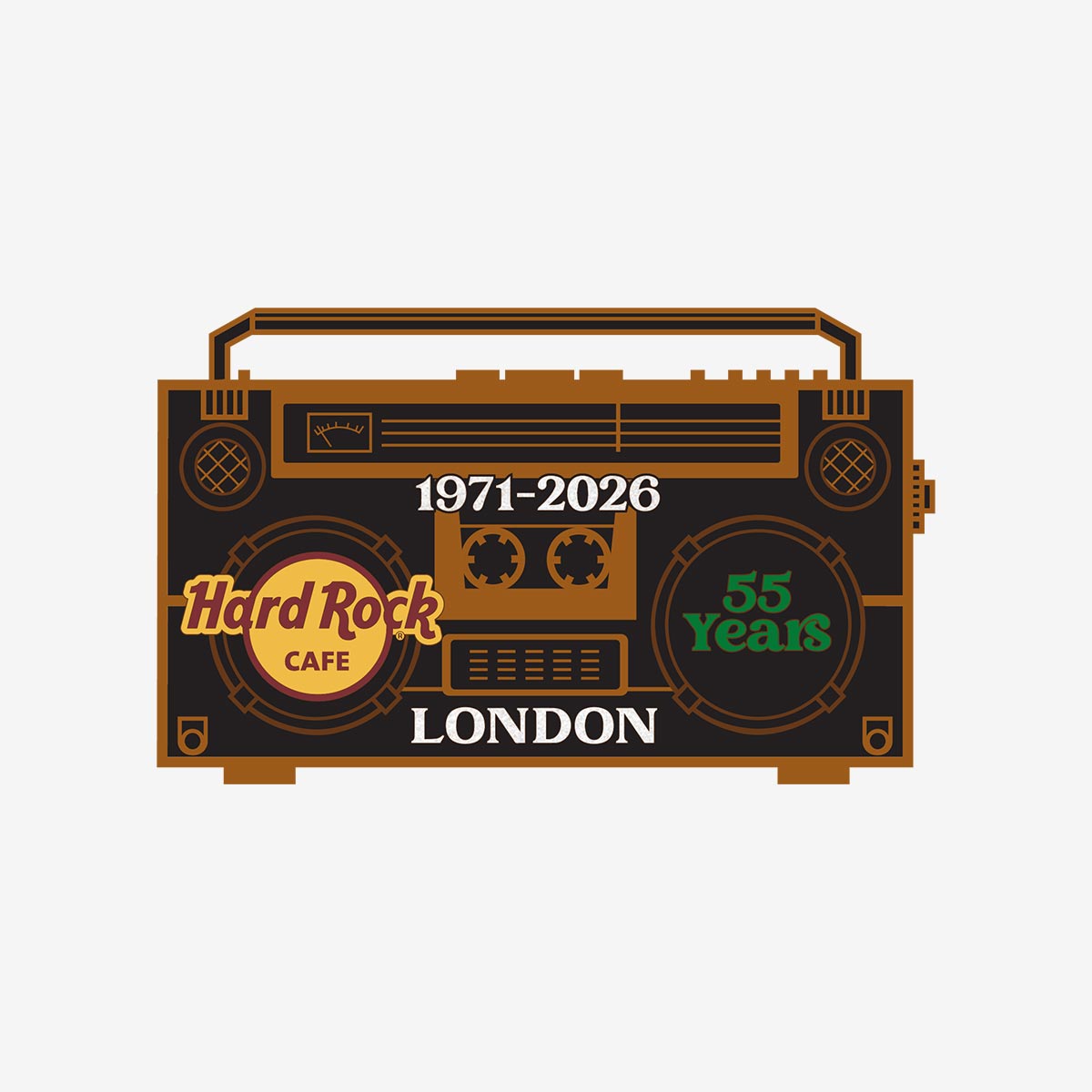 London Boombox 55th Anniversary Pin image number 1