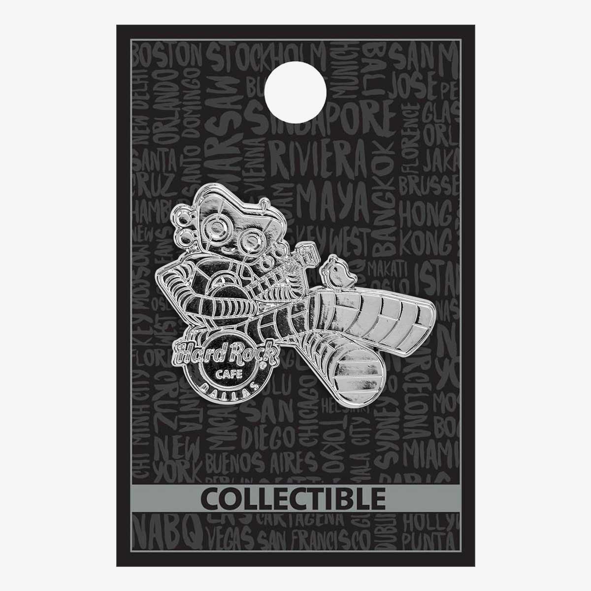 Online Exclusive Dallas Traveling Man Landmark Pin image number 2