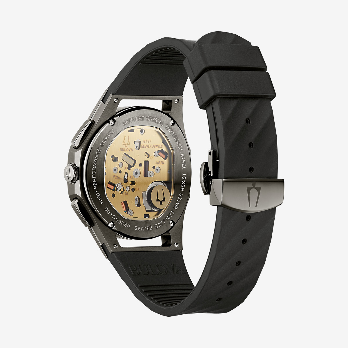 Bulova Mens CURV Titanium Chronograph image number 2
