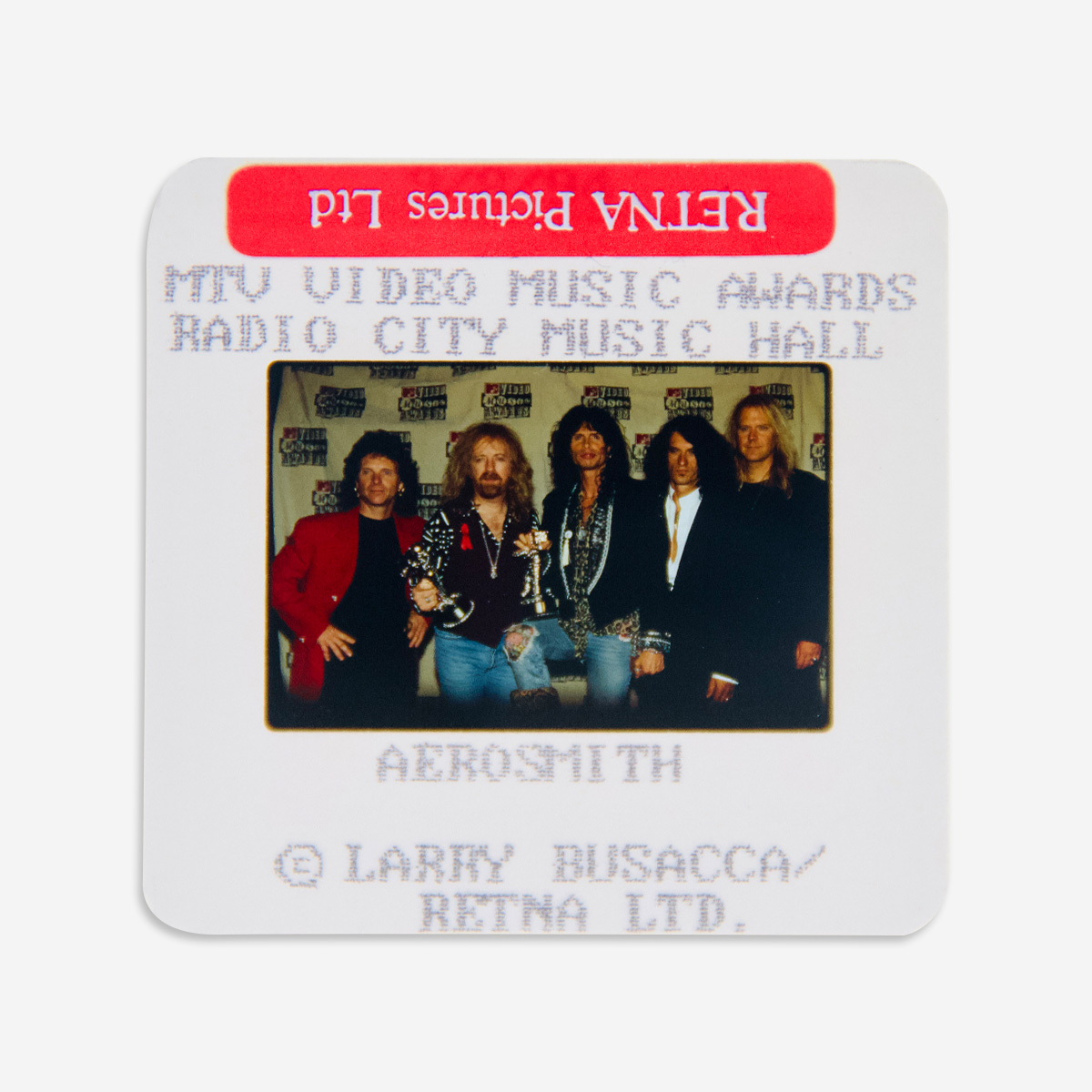 Aerosmith Boxed Original 35MM Photograph in Acrylic Case image number 1