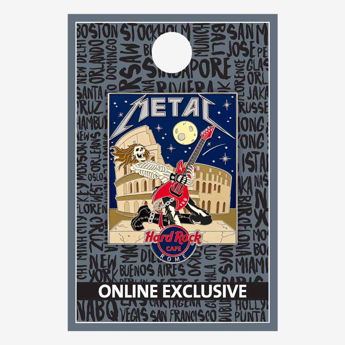 Online Exclusive Rome Shredding Metal Pin image number 2
