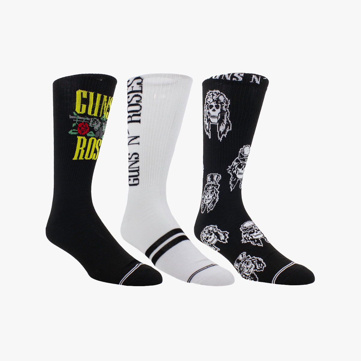 Guns N Roses 3 Pack Socks image number 1